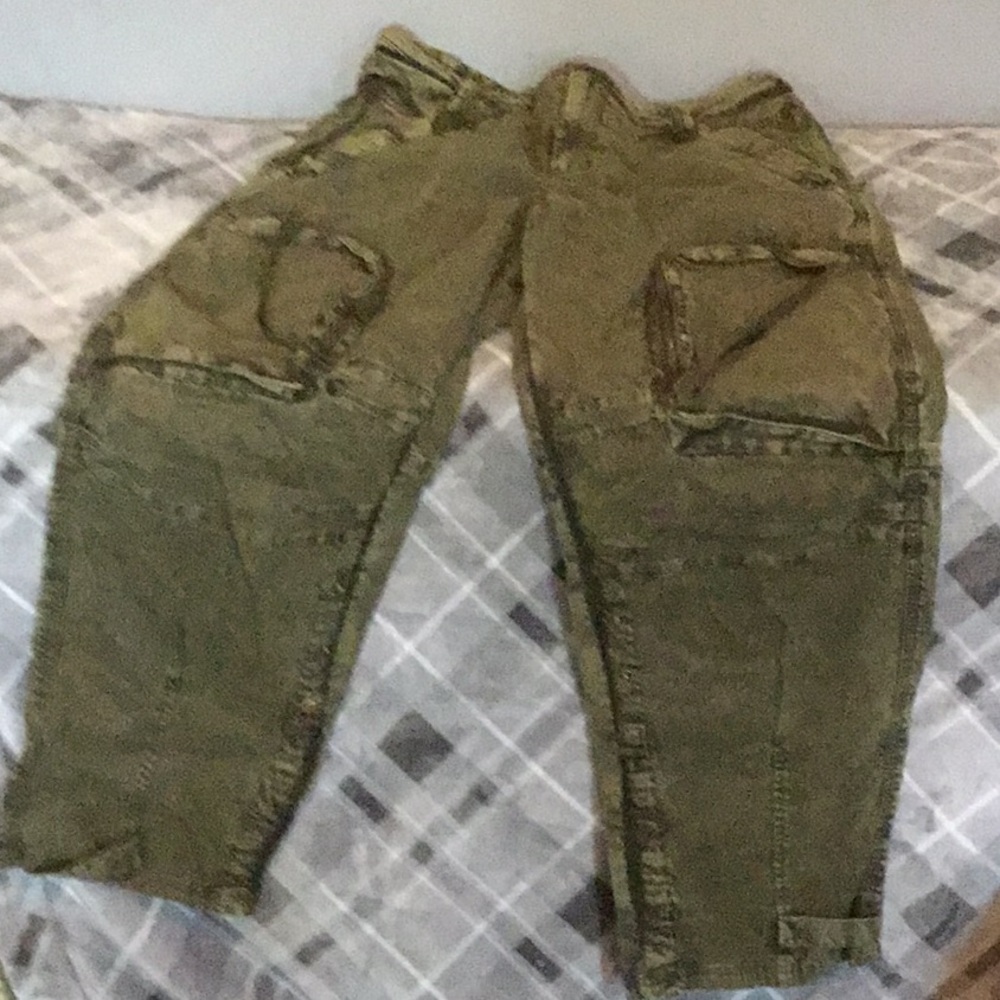 We The Free Olive Cargo Pants